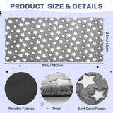 RattanView Back Seat Pet Cover for Dogs Backseat Cover for Dogs in Car 51x 24 Backseat Dog Bed Mat Waterproof Non-Slip Soft Cozy Star Pattern Protector for Extenders Trucks Suvs All Season Travel