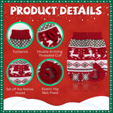 BWOGUE 2 Packs Cat Christmas Sweater Christmas Dog Sweaters Pet Cat Winter Knitwear Warm Clothes Pet Reindeer Snowflake Pet Sweaters for Kittys and Small Dogs