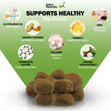 Deley Naturals Hip and Joint Supplement for Dogs - Glucosamine for Dogs with MSM, Turmeric, Chondroitin & Collagen Supplements - Joint Support Chews for Mobility, Flexibility & Comfort - 120 Chews