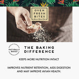 Oven Fresh Bites Natural Baked Avian Diet, All-Natural Bird Food, Whole Grain, Medium Parrot, 28 Oz
