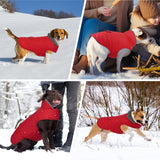MIGOHI Warm Dog Winter Coat - Winter Dog Jacket, Reflective Windproof Fleece Vest with Leash Hole and Furry Collar