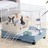 BWOGUE Large Rabbit Litter Box Toilet,Potty Trainer Corner Bedding with Drawer Larger Pet Pan for Adult Guinea Pigs, Rabbits, Hamster, Chinchilla, Ferret, Galesaur, Small Animals(White)