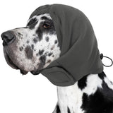 SUNFURA Dog Calming Hoodie, Dog Ear Muffs Noise Protection, Ear Wrap Hematoma for Dogs, Adjustable No Shake Head Cover Anxiety Relief, Grooming, Blow Drying, Fireworks, Thunderstorms, Grey S