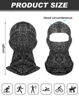 Geyoga 9 Pcs Balaclava Sun Protection Ski Mask Full Face Cover UV Protection Silk Mask Balaclava for Women Men Outdoor Sport(M) Camouflage