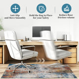 Office Chair Mat for Hardwood Floor & Tile Floor,36"X 48" Heavy Duty Desk Chair Mat for Hard Floors, Under Desk Rug for Rolling Computer Chair,Anti Slip,Low Pile Carpet Floor Protector-Abstract Multii