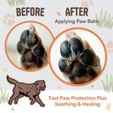 Dog Paw Pad Balm, Lick Safe 2.1 oz | Nose and Paw Balm for Dogs | Organic Dog Paw Protector with Wheatgrass | Soothing Dog Moisturizer for Dry Skin | Dog and Cat Paw Balm for Healing Cracked Skin