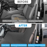 nuoozy Dog Car Seat Cover for Front Passenger Side with Dashboard & Door Protector Detachable Washable Pet Seat Travel Hammock Cushion for Sedans SUVs and Small Trucks (Black)