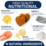 Omega 3 Skin and Coat Supplement for Dogs 200 Chews Dog Fish Oil Supplements with EPA & DHA Fatty Acids Dry Skin Relief for Dogs Shedding Allergy Itching Promotes Heart Hip Joint Health Chicken Flavor