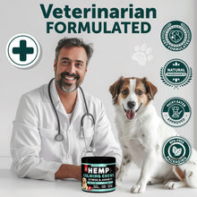 Load image into Gallery viewer, Hemp Calming Chews for Dogs - Dog Calming Chews - Dog Anxiety Relief Treats with Hemp Oil, Turmeric, Valerian, Ginger - Health and Wellness Supplements for Dogs - Hip and Joint Support - 120 Treats
