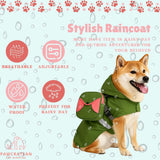Pawcratean Dog Raincoat Reversible Jacket with Backpack – Waterproof, Stylish & Practical (Medium)