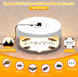 2 Pack Flea Traps for Inside Your Home, Indoor Flea Light, Bed Bug Killer with 8 Sticky Pads & 4 Light Bulb, Odorless Natural Insect Infestation Treatment Trap for Kid Pet