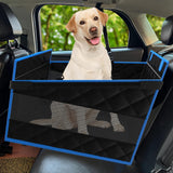 H HOH-Tech Back Seat Extender for Dogs (Black Blue S)