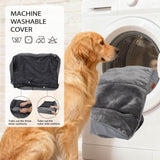ZAKAPAWS Orthopedic Dog Bed for Extra Large Dogs - Extra Thick Supportive Dog Couch Bed, Pet Beds Sofa with Waterproof Washable Cover & Non-Slip Bottom, Brown, 42x30 Inch