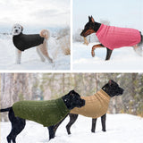 K9meme Large Dog Sweater, Classic Cable Knit Warm Dog Sweatshirt with Reflective Yarn for Girl Boy, Halloween Fall Winter Coat Turtleneck Pullover Clothes Apparel for Small Medium Large Dogs (Pink L)