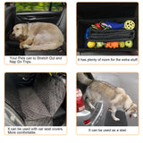 LIONROGE Car Back Seat Extender for Large Dogs up to 200lbs,Dog Car Back & Front Seat Extender with Storage,Prevent Your Dogs from Falling Off The Seat
