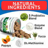 BARK&SPARK No Poo Chews for Dogs - Coprophagia & Stool Eating Deterrent with Probiotics, Digestive Enzymes & Breath Aid Support - Stop Dog Poop Eating - Made in USA - 120Ct