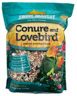 Sweet Harvest Conure and Lovebird Bird Food, 4 lbs Bag - Seed Mix for Conures and Lovebirds
