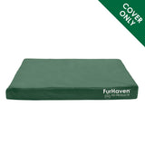 Furhaven Replacement Dog Bed Cover Water-Resistant Indoor/Outdoor Logo Print Oxford Polycanvas Mattress, Washable - Forest, Jumbo (X-Large)