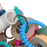 ToughRight Fatty Bagel Cascade 24Pcs Bird Toys for Parrots Durable Cardboard Chewing Shredding Foraging 1.75“ for Medium & Large Parrot Amazons Mini Macaws African Greys Cockatoos Eclectus Senegal