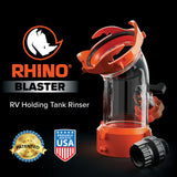 Camco Rhino Blaster RV Tank Rinser with Backflow Preventer - RV Accessories for Toilet and Waste Tank Cleaning - Essential Camper Supplies for Odor Control and Sensor Maintenance - (39080)