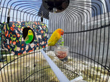 ShuRung Parrot Cockatiel Warm House Bird Nest Bed Winter Hanging Hammock Birds Sleeping Bed Parrot Hideway Bed Polyester Fabric for Parrot Parakeet Cockatiels Budgies Lovebird African Grey (L)