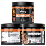 Pet Chef Turkey Tail Mushroom Chews for Dogs 7 Mushroom Blend with Lion’s Mane, Reishi, Maitake, Milk Thistle & Ginger Root for Immune, Gut & Detox Support, 140 Soft Chews (Natural & Organic)