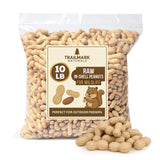 Trailmark Naturals - 10 LB - Raw Peanuts For Squirrels, Raw In Shell Peanuts For Birds and Wildlife- Squirrel Food, Wild Bird Seed - Grown in The USA