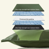 Couzssyhi Chew Proof Indestructible Dog Bed for Aggressive Chewers, Durable & Waterproof Crate Pad, Machine Washable Tough Kennel Bed for Large Dogs, Indoor Outdoor Pet Bed, X-Large (28"x47", Green)