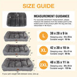 ZAKAPAWS Orthopedic Dog Bed for Extra Large Dogs - Extra Thick Supportive Dog Couch Bed, Pet Beds Sofa with Waterproof Washable Cover & Non-Slip Bottom, Brown, 42x30 Inch