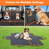 PetJoy Dog Car Seat Cover with Hammock Design – 600D Heavy Duty Waterproof & Scratch-Resistant Rear Seat Protector for Dogs, Non-Slip Back Seat Covers for Cars, Trucks, SUVs