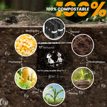 Load image into Gallery viewer, Certified Compostable Dog Poop Bags-270Bags 18Rolls, Poop Bags for Dogs Made of Cornstarch - ASTM D6400 By USA, Leakproof Easy Open, Unscented Dog Waste Bags (Green)
