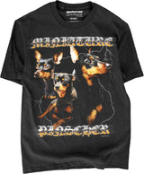 Alpha Dog Lovers Graphic Tee - Funny Dog Dad & Mom Designs, Heavy Metal Graphics (US, 3X-Large, Regular, Mini Pinscher C2)