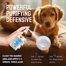 Load image into Gallery viewer, SILVER GRADE Wound Spray for Pets – Colloidal Silver Wound Care for Dogs &amp; Cats – Helps with Skin Irritation, Hot Spots, Rashes, Scratching, Itch, Bites &amp; Burns – Use a Dog Cone – 4 oz
