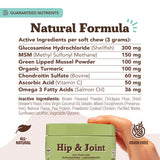 Natural Dog Company Hip & Joint Supplement for Dogs – Supports Mobility, Flexibility & Comfort, Glucosamine, Chondroitin, MSM & Turmeric, Chicken Flavor, 90 Count