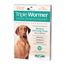 Load image into Gallery viewer, Durvet Triple Wormer for Medium and Large Dogs
