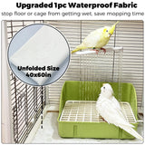 Jevnd Automatic Parakeet Bird Bath with Pump, Large Bird Shower Fountain Indoor Bathtub with Running Water, Parrot Bath Tub Faucet for Pet Birds, African Grey, Cockatiel, Conure, Budgie, Lovebird