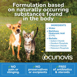 Sentrx - Ocunovis Gel Eye Drops for Dogs and Cats with Dry Eyes, Hydrating Cat and Dog Eye Drops with Hyaluronic Acid, Non-Blurring and Non-Stinging Artificial Tears, 5 ml, 3 Pack