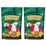 LAFEBER'S Tropical Fruit Nutri-Berries Pet Bird Food, Made with Non-GMO and Human-Grade Ingredients, for Macaws (10 Ounce Pack of 2)