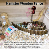Rat Bendy Long Suspension Bridges Hamster Climbing Ladder Flexible Wooden Bridge for Dwarf Hamster Sugar Glider Rodents Mouse(2PCS)