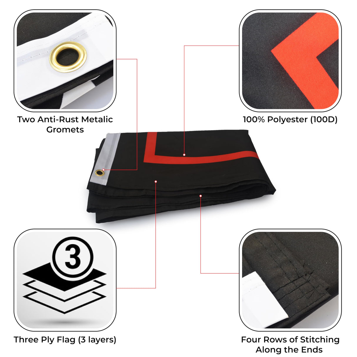 Donald Trump 2024 Flag For Trump Supporter Double Sided 3x5 feet 3 PLY Outdoor Patriotic American Flags With 2 Anti-Rust Brass Grommets - 100D Polyester With 3 Stickers Let's Go Brandon by NOAHIAN