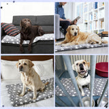 RattanView Back Seat Pet Cover for Dogs Backseat Cover for Dogs in Car 51x 24 Backseat Dog Bed Mat Waterproof Non-Slip Soft Cozy Star Pattern Protector for Extenders Trucks Suvs All Season Travel