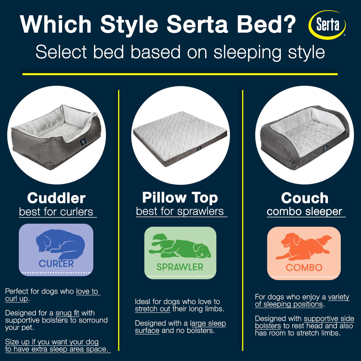 Serta Orthopedic Cuddler Dog Bed for Pets – Chocolate Brown (X-Large)