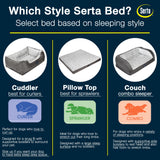 Serta Orthopedic Cuddler Dog Bed for Pets – Chocolate Brown (X-Large)