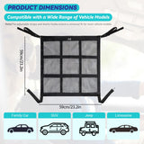 KINETOVOLTA Dog Car Barrier 2026 Upgrade, Double Layer Mesh with Zipper, Universal Car Dog Barrier for SUVs, Sedans & Trucks, 23x23 Inch, Breathable & Easy to Install