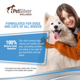 PetSilver Eye Drops for Dogs and Cats - Natural Dog Eye Wash - Relief for Inflammation & Irritation - Pet Eye Cleaner and Tear Stain Remover - Patented Silver Formula - Made in The USA - 4 fl oz