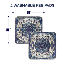 Load image into Gallery viewer, PUPIBOO Washable Pee Pads for Dogs and Cats - Super Absorbent Reusable Puppy Training Pads - 100% Waterproof, Leak-Proof &amp; Non-Slip Whelping Pads for Pet Housebreaking
