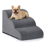 Aodisman Dog Ramp and Stairs for Small Dogs & Cats,3-Step Pet Stairs for Couch Sofa and Chair,Indoor Anti-Slip Dog Stairs for Old Cats and Puppy