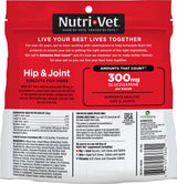 Nutri-Vet Hip & Joint Biscuits for Dogs, Dog Hip & Joint Supplement, Functional Treat, Large Sized Biscuit, 300mg of Glucosamine, 6 lb Bag