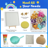Kssiaz DIY Vase Mosaic Painting Kit, DIY Mosaic Arts and Craft Kits with Vase Flower Mosaic Accessories, Handmade Sticker Painting Gem Art Kit for Kids Christmas Room Decor