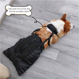 Dog Drag Bag for Paralyzed Rear Legs- Dog Wheelchair Alternative ，Protects Chest and Limbs (Medium)